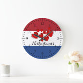 Grande Horloge Ronde Drapeau des Pays-Bas (Maison)