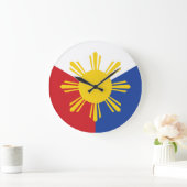 Grande Horloge Ronde Drapeau des Philippines (Maison)