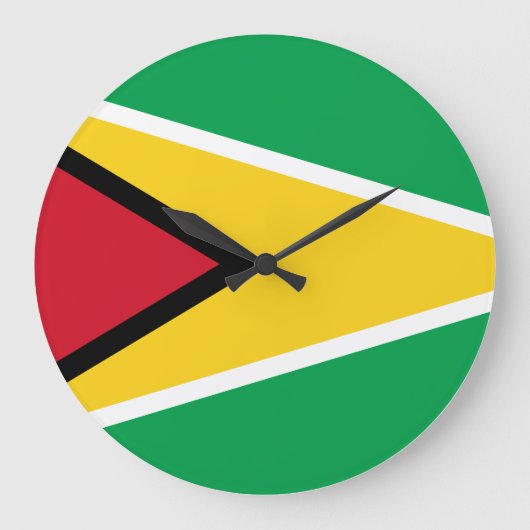 Grande Horloge Ronde Drapeau du Guyana (Guyana) (Recto)