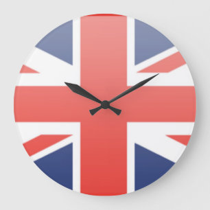 Grande Horloge Ronde Drapeau du Royaume-Uni