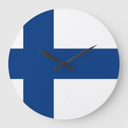 Grande Horloge Ronde Drapeau finlandais (Recto)