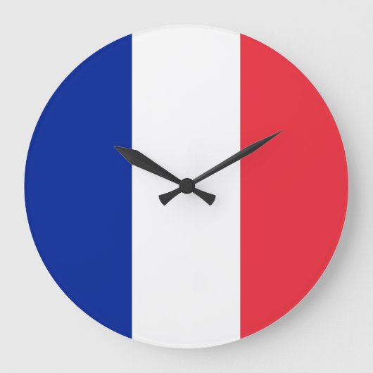 Grande Horloge Ronde Drapeau français (Recto)
