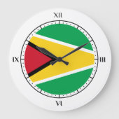 Grande Horloge Ronde Drapeau guyanais (Recto)