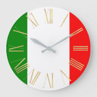 Drapeau italien de l'Italie avec chiffres romains