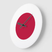 Grande Horloge Ronde Drapeau japonais (Angle)