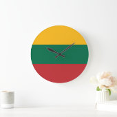 Grande Horloge Ronde Drapeau lituanien (Maison)