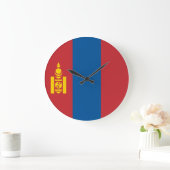 Grande Horloge Ronde Drapeau mongol (Maison)