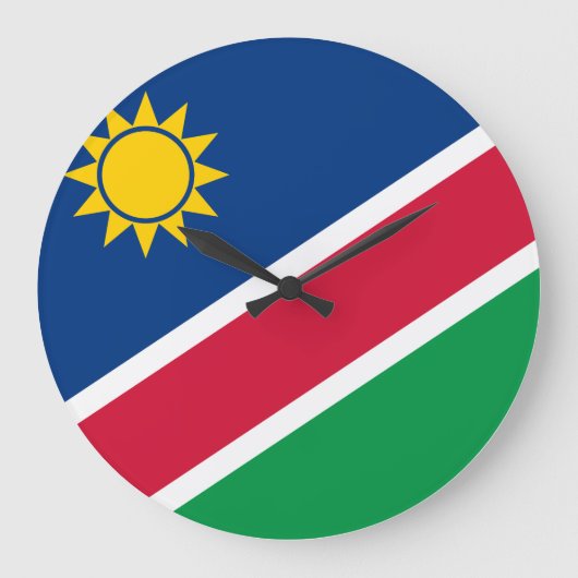 Grande Horloge Ronde Drapeau namibien (Recto)