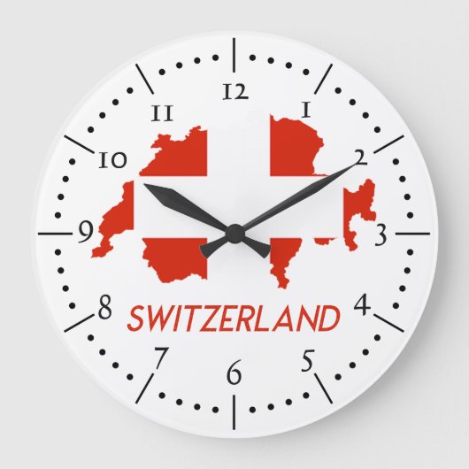 Grande Horloge Ronde Drapeau national suisse (Recto)