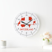 Grande Horloge Ronde Drapeau national suisse (Maison)