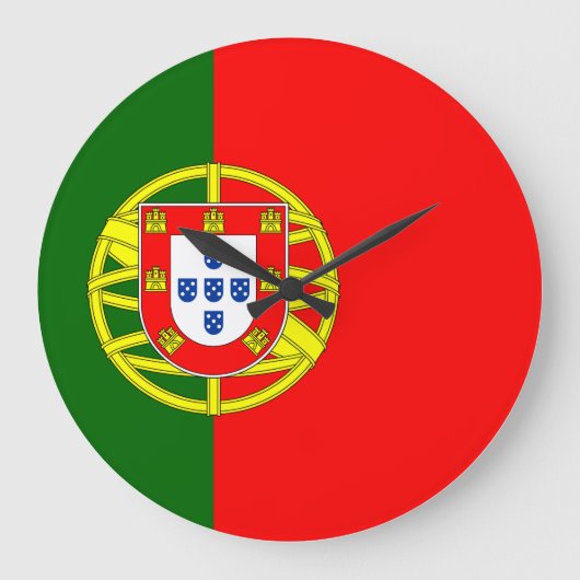 Grande Horloge Ronde Drapeau portugais (Recto)