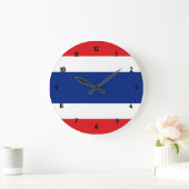 Grande Horloge Ronde drapeau thaïlandais (Maison)