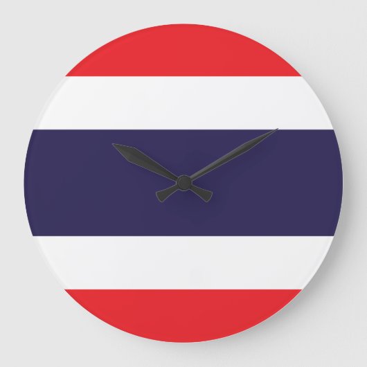 Grande Horloge Ronde Drapeau Thaïlande (Recto)