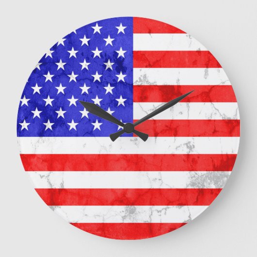 Grande Horloge Ronde Drapeau vintage (Recto)