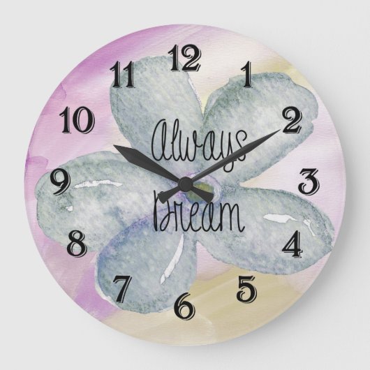 Grande Horloge Ronde Dream Watercolor (Recto)