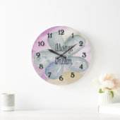 Grande Horloge Ronde Dream Watercolor (Maison)