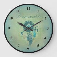 Dreamcatcher sur un arrière - plan d'or vert