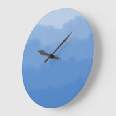 Grande Horloge Ronde Dreamy blue sky gradient  (Angle)