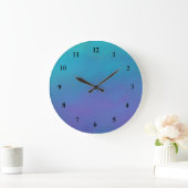 Grande Horloge Ronde Dreamy Blues Abstract Design (Maison)