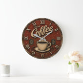 Grande Horloge Ronde Drink Coffee (Maison)
