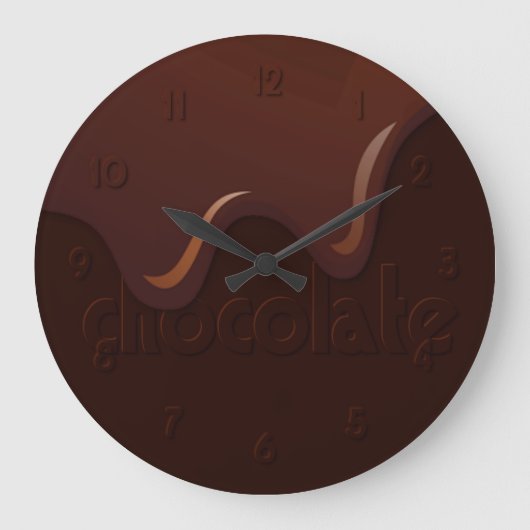 Grande Horloge Ronde Dripping chocolate (Recto)