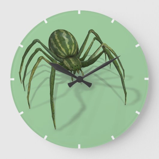 Grande Horloge Ronde Drôle Eau BizarreMelon Spider (Recto)