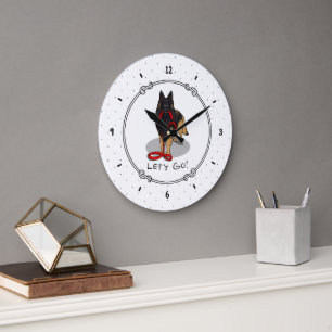 Grande Horloge Ronde Drôle Let's Go! Promener un Tervuren belge (origin