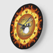 Grande Horloge Ronde Drum Set Fire Creation #3 (Angle)