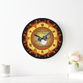 Grande Horloge Ronde Drum Set Fire Creation #3 (Maison)