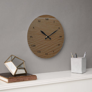 Grande Horloge Ronde Dune de sable Abstraite par Shirley Taylor