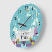 Grande Horloge Ronde Durée du bain (Angle)