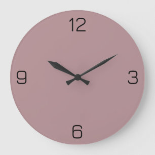 Grande Horloge Ronde Dusty Rose B48E92 Couleur - Option pour ajouter un