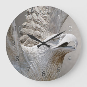 Grande Horloge Ronde Eagle chauve