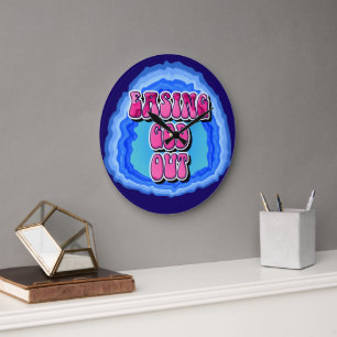 Grande Horloge Ronde Easing GOD Out Geode 12 Step AA Slogan de récupéra