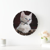 Grande Horloge Ronde Easy Custom Pet (Maison)