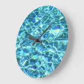 Grande Horloge Ronde Eau Chatoyante Tombée (Angle)