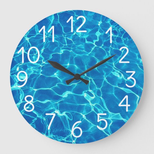 Grande Horloge Ronde Eau De La Piscine (Recto)