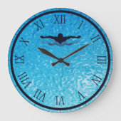 Grande Horloge Ronde Eau De La Piscine (Recto)
