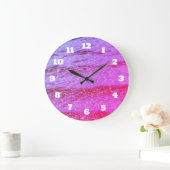 Grande Horloge Ronde Eau rose Plage Abstraite Piscines Motif (Maison)