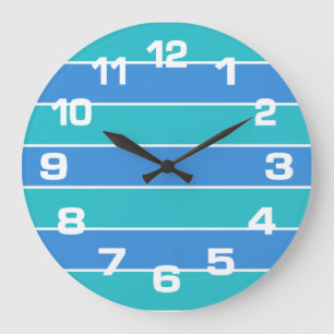 Grande Horloge Ronde Écarts Motif mural