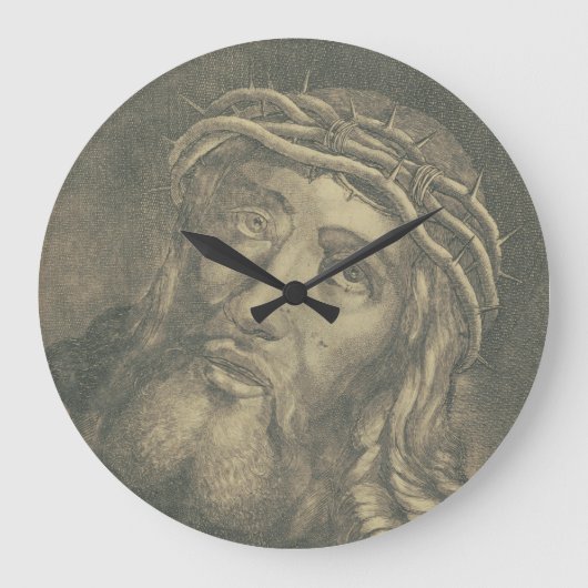 Grande Horloge Ronde Ecce homo Sainte Face de Jésus (Recto)