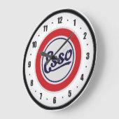 Grande Horloge Ronde Echelle murale Vintage Esso Gas (Angle)