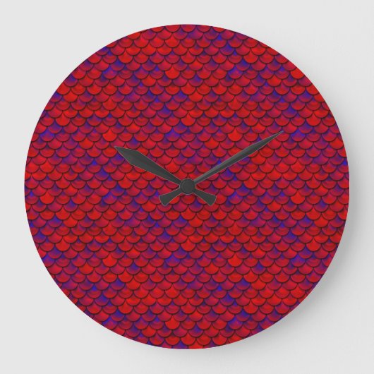 Grande Horloge Ronde Échelles rouge et violet (Recto)