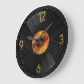 Grande Horloge Ronde Echos intemporels : Vinyl Record (Angle)