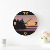 GRANDE HORLOGE RONDE ÉCLAIRAGE DE ROCHES SPLIT (Maison)