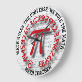 Grande Horloge Ronde Ecole Math Collège Ou Enseignant Universitaire (Angle)