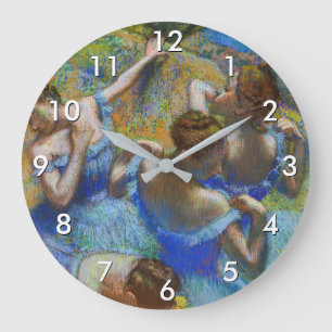 Grande Horloge Ronde Edgar Degas - Danseuses bleues