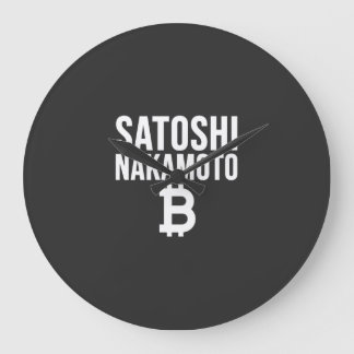 Grande Horloge Ronde Édition Blanche Satoshi Nakamoto