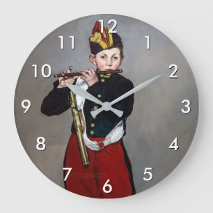 Grande Horloge Ronde Edouard Manet - Le Fifre / Jeune flûtiste