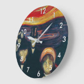 Grande Horloge Ronde Edvard Munch - Anxiété (Angle)